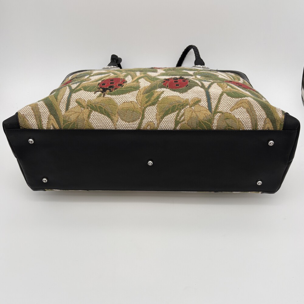 Vintage Brighton Alyssa Ladybug Tapestry Weekender Tote - Picture 6 of 14